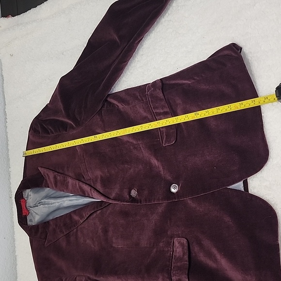 Alfani Velvet Suit Slimfit Men's Burgundy Size 42R - Picture 5 of 10